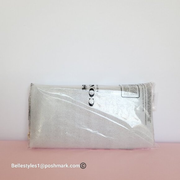 COACH Slim Accordion Zip Wallet In Signature Canvas with Back Slip Pocket-Tan ⭐ - Picture 16 of 16